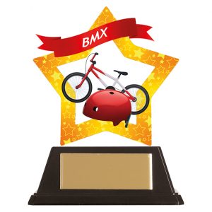 Mini-Star BMX Acrylic Plaque 100mm