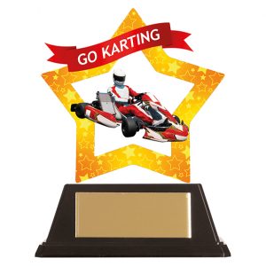 Mini-Star Go-Karting Acrylic Plaque 100mm