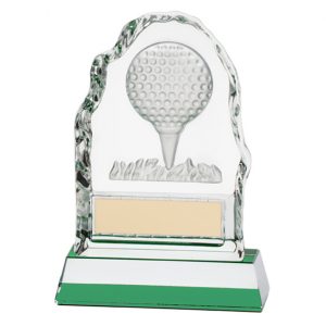 Challenger Golf Ball Crystal Award – 130mm