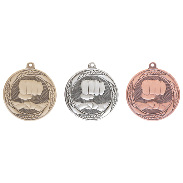 Typhoon Martial Arts Gold Silver Bronze Medals with Ribbons Optional Engraving