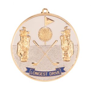 Prestige Longest Drive Golf Medal 70mm