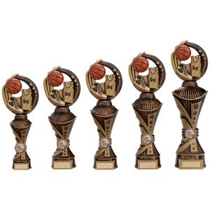 Renegade Basketball Heavyweight Award Antique Bronze & Gold