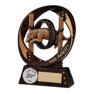 Paw Print Dog Agility 3D ball Trophy Award 7.6 cm with FREE Engraving RF560 