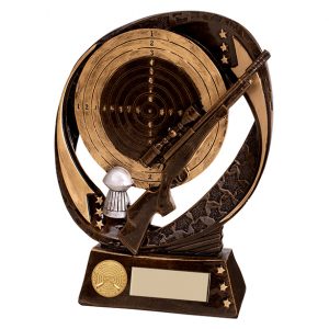Motion Extreme Clay Pigeon Shooting Award Rifle Target Male Trophy FREE Engrave 