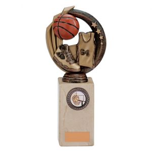 Renegade Basketball Legend Award Antique Bronze & Gold
