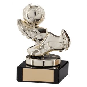 Agility Boot & Ball Football Trophy Bronze & Gold