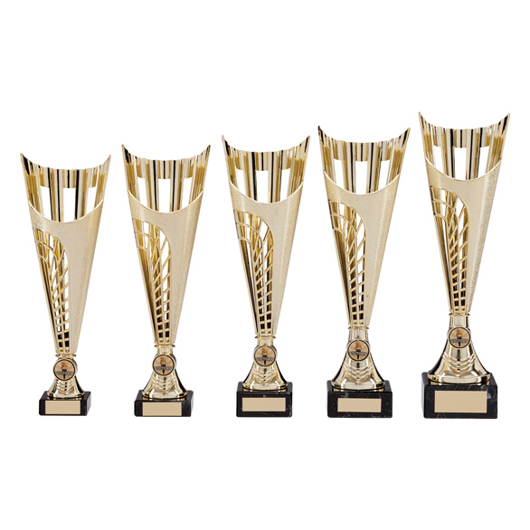 Garrison Plastic Laser Cut Cup Trophy Award Gold 325mm FREE Engraving 