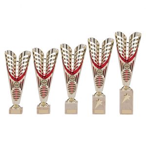 Monument Plastic Laser Cut Cup Gold & Red