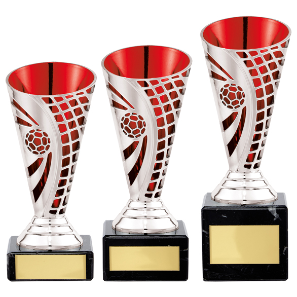 Champions Football Cup Silver & Red