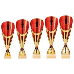 Rising Stars Deluxe Plastic Lazer Cup Gold & Red
