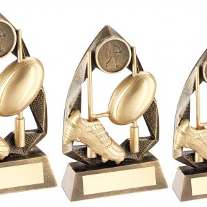 BRZ/GOLD RUGBY DIAMOND COLLECTION TROPHY