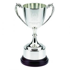 SILVER BRIGHT PLATED TRADITIONAL CUP – 8.5in