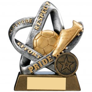 Infinity Attitude, Pride, Respect & Effort Football Trophy