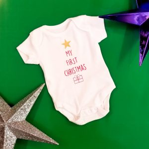 ‘My First Christmas’ Baby Bodysuit