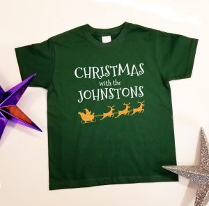 Personalised 'Christmas with the.........' T-Shirt