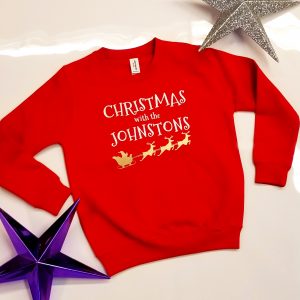 ‘Christmas with the ………..’ Christmas Sweatshirt