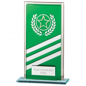 Talisman Mirror Glass Award Green/Silver