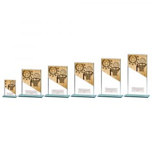 Mustang Netball Jade Glass Award