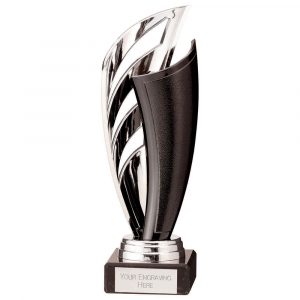 Spartan Plastic Trophy Silver & Black