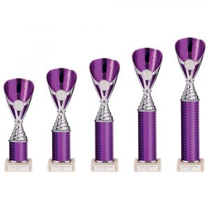 Rising Stars Plastic Trophy Purple