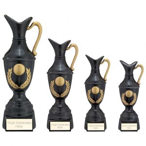 Claret Jug Golf Resin Black & Gold Award