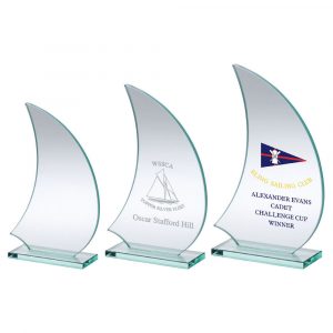 Jade Glass Sail Plaque